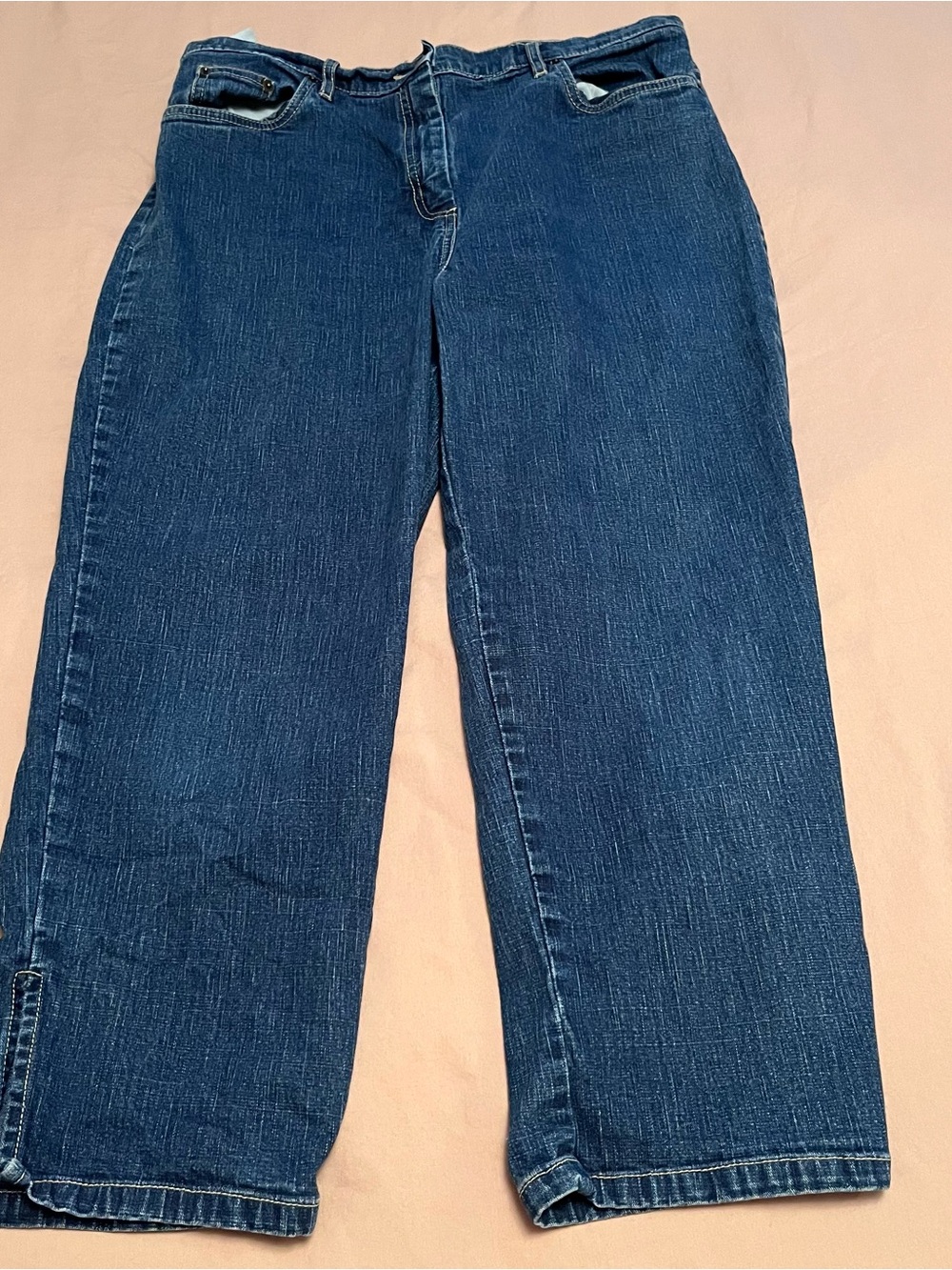 Vallicci Women’s Blue Cropped High Rise Jeans